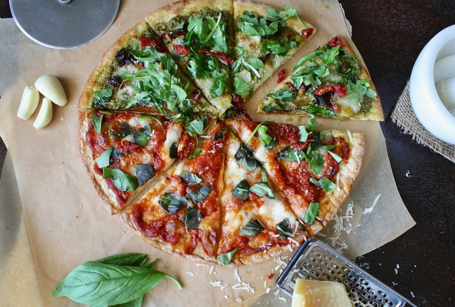 Vijf gezonde pizzabodems